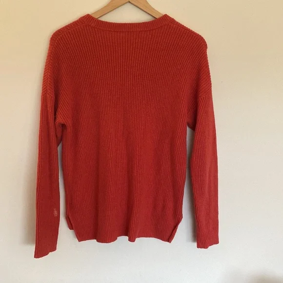 Madewell Orange Pullover Sweater - Picture 4 of 5